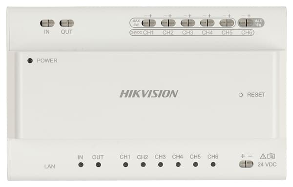 DS-KAD706Y SWITCH TIL HIKVISION 2-LEDET VIDEO INTERCOM-SYSTEMER