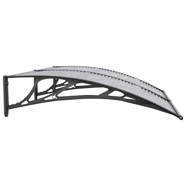 vidaXL Ovikoski musta 150x100 cm polykarbonaatti
