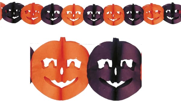 Papir Græskar Guirlande Halloween Dekoration 300c