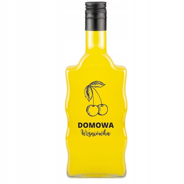 10x Wave-flaskor 500ml tryckta hemgjorda körsbärsvodkalikör alkohol