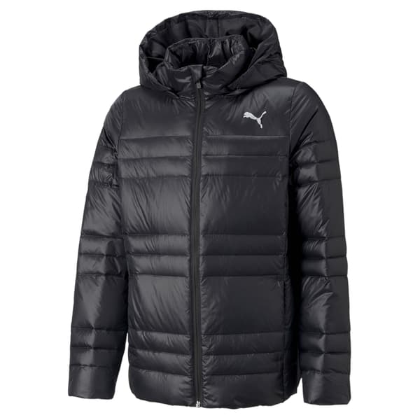 Puma LIGHT GOOSE DOWN piger hættejakke sort 53194401 størrelse 110