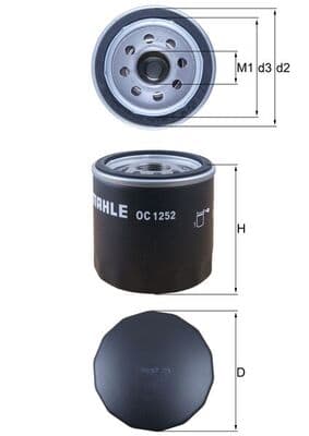 OLJEFILTER OC1252 KNECHT