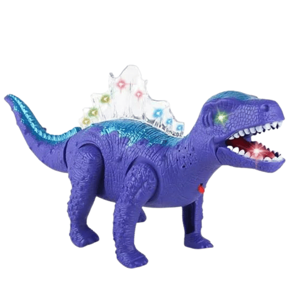 DINOSAUR MED LYS- OG LYDEFFEKTER TIL BØRN, BEVÆGELIGE LYS