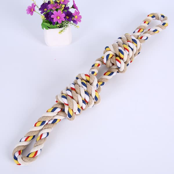 Koiran purulelu solmuilla 60 cm XXL