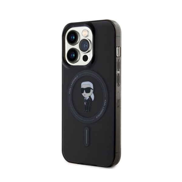 Karl Lagerfeld IML Ikonik MagSafe - iPhone 15 Pro cover (sort)
