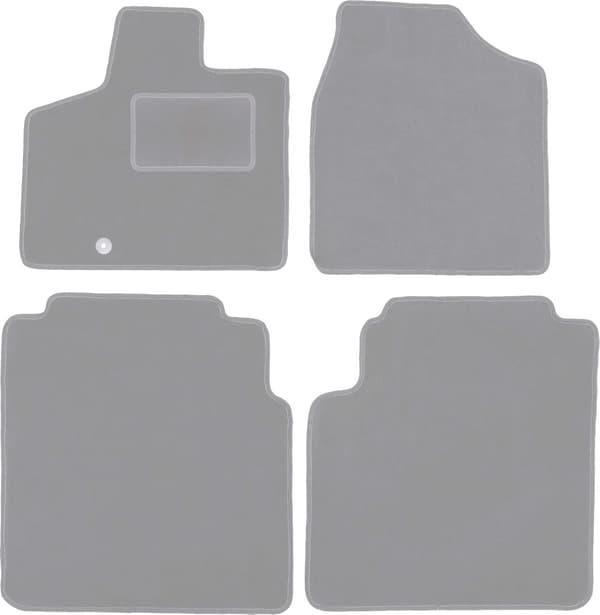Grå bilmåtter til Chrysler Town&County IV minivan (2008-2016)