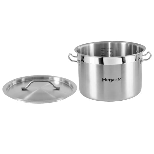Mega-M PRO gastronomisk gryta med lock 17l diameter 32cm höjd 22cm