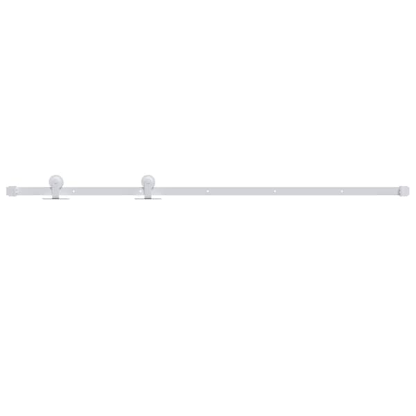 vidaXL skydedørsinstallationssystem 183 cm stål hvid