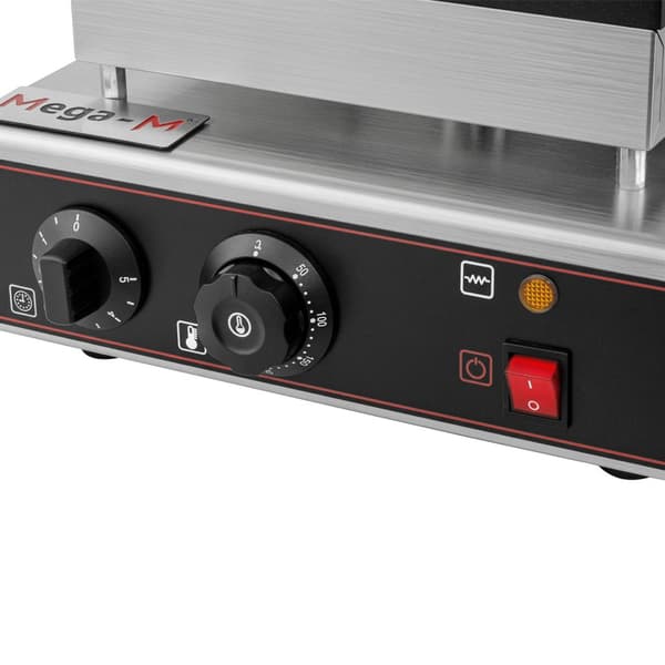 Mega-M gastronomisk väffeljärn rektangulär 4x6 2000W