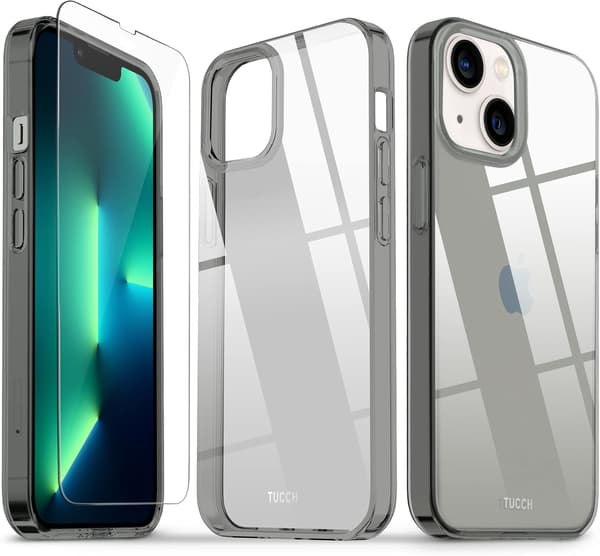 ETUI TIL APPLE IPHONE 13 MINI 5.4' 2021 GRÅ + GLAS