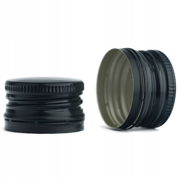 50 stk.!! Flaskekapsler 28 mm diameter SORT