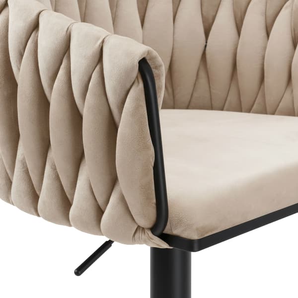 Cofton sort beige fløjlsbarstol