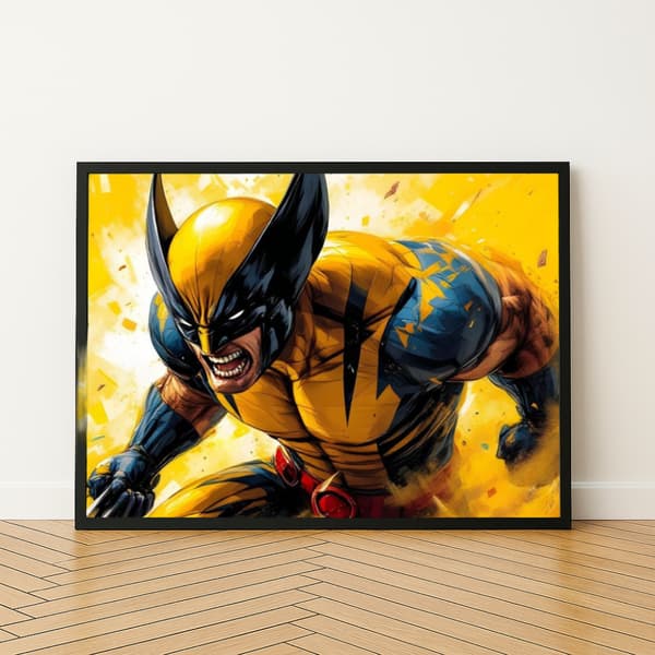 TALMALERI MED RAMME Marvel Wolverine-malerier 50x40 cm