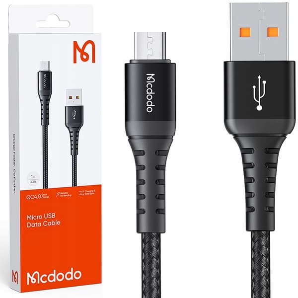 MCDODO MICRO USB-KABEL SNABBLADDNING FÖR SAMSUNG QUICK CHARGE 4.0 3A 1M