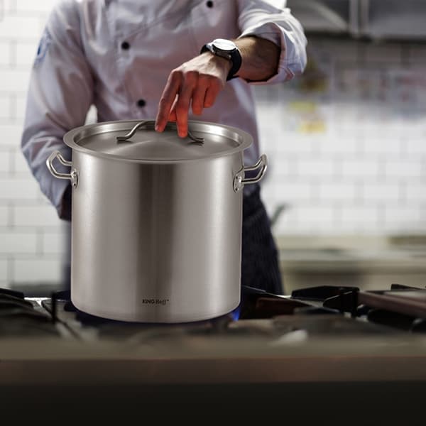 GASTRONOMISK GRYTA MED STÅLLOCK 21L KINGHOFF KH-1962