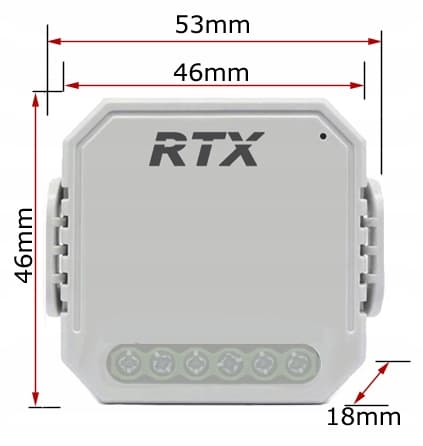TUYA 3-krets inbyggd WiFi-reläkontroller