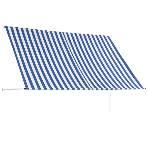 vidaXL Rullmarkis 250 x 150 cm blå och vit