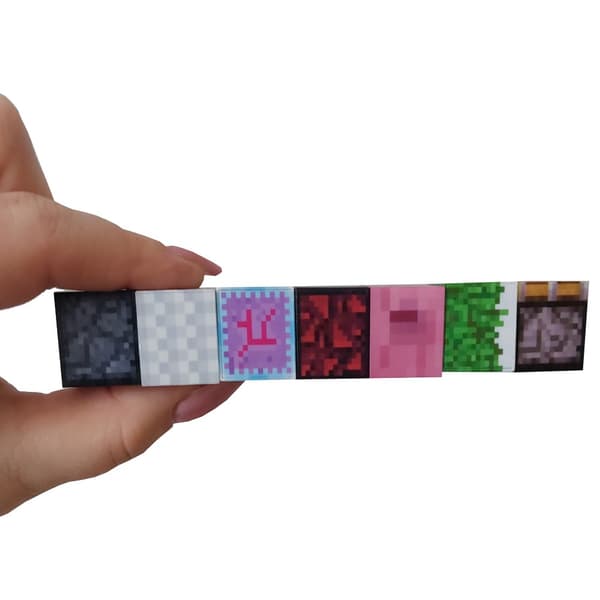 Minecraft Magnetiska Block 200 Bitar - 8 Starka Magneter, Superkvalitet!!