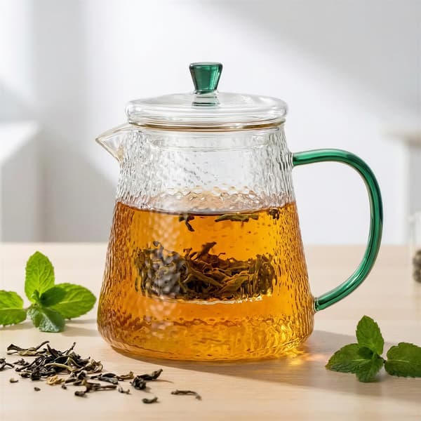 GLASKANDE TEIINFUSER 1L TRANSPARENT BOROSILIKATGLAS