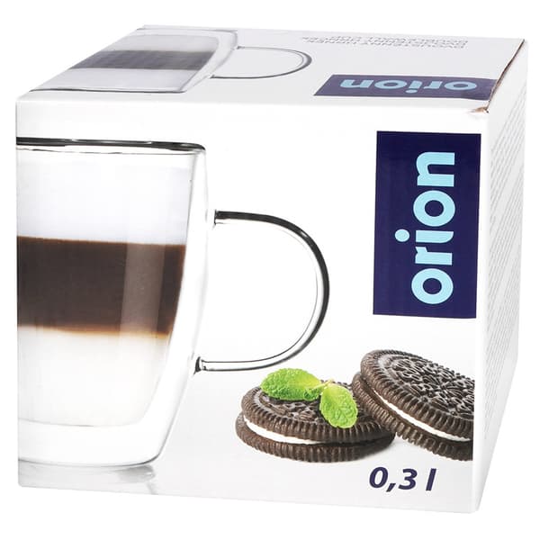 Double termisk glas med dobbelt væg til latte-kaffe 300 ml