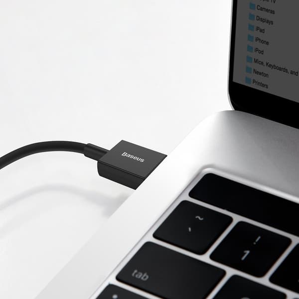 Baseus Superior -sarjan USB-C-kaapeli, 66W, 1m (musta)