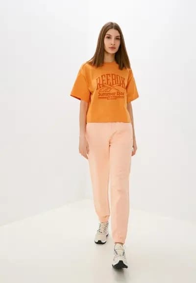 REEBOK DAME LANGE ORANGE SWEATPANTS L 0A9C4_A* BAGGRUNDE