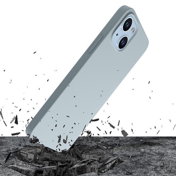 Apple iPhone 14 Plus - 3mk Hardy Silikone MagCase Sierra Blå