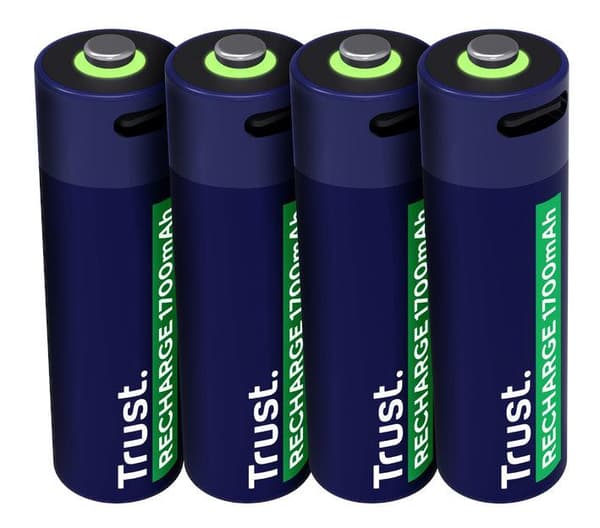Akumulatorer TRUST AA USB-C 4 stk.