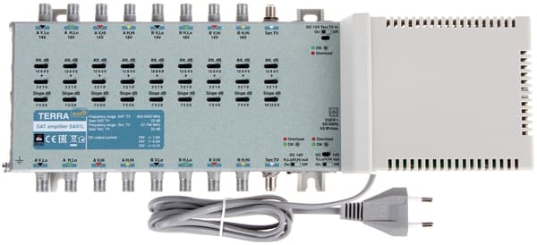 FÖRSTÄRKARE FÖR MULTISWITCHES SA-91L 9 INGÅNGAR / 9 UTÅNGAR TERRA