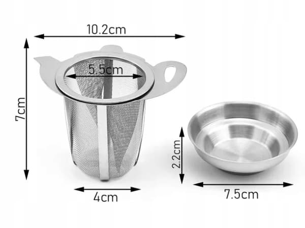 Te- og urteinfuser universel kvalitets 7,1 cm rustfrit stål