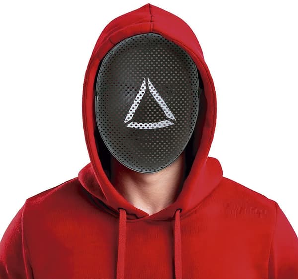 Spelarmask Farligt spel Svart Vit Triangle Guard Karnevalbal