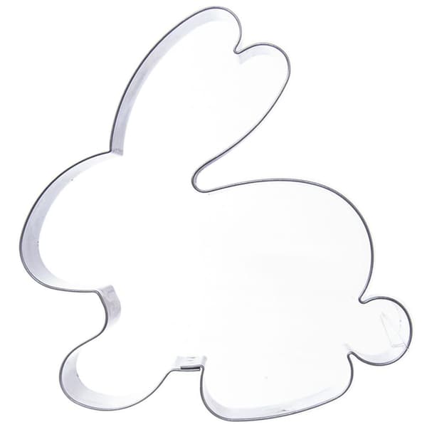Stål kanin kageudstikker 10 cm