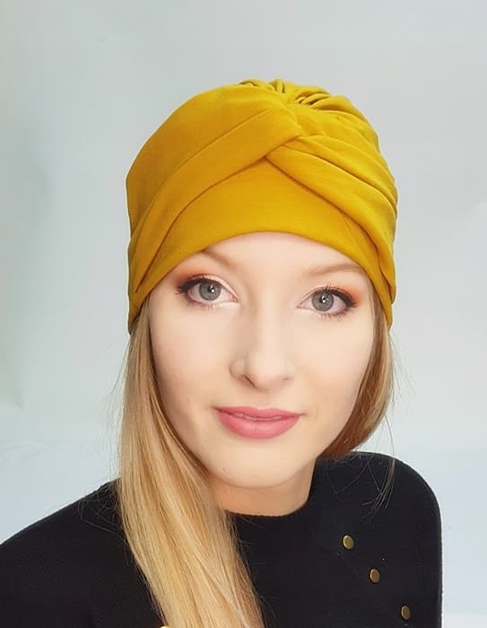 Honningturban Sara 275 lavet af bomuld, forårshue, også efter kemoterapi
