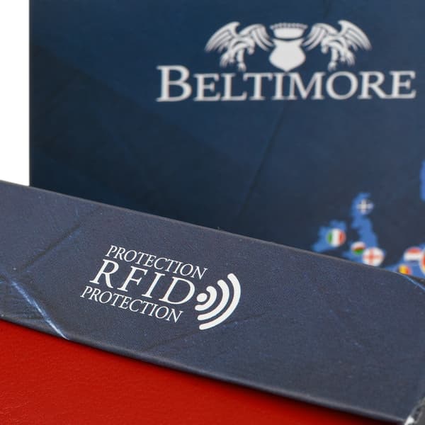BELTIMORE damplånbok i läder med RFiD-kort