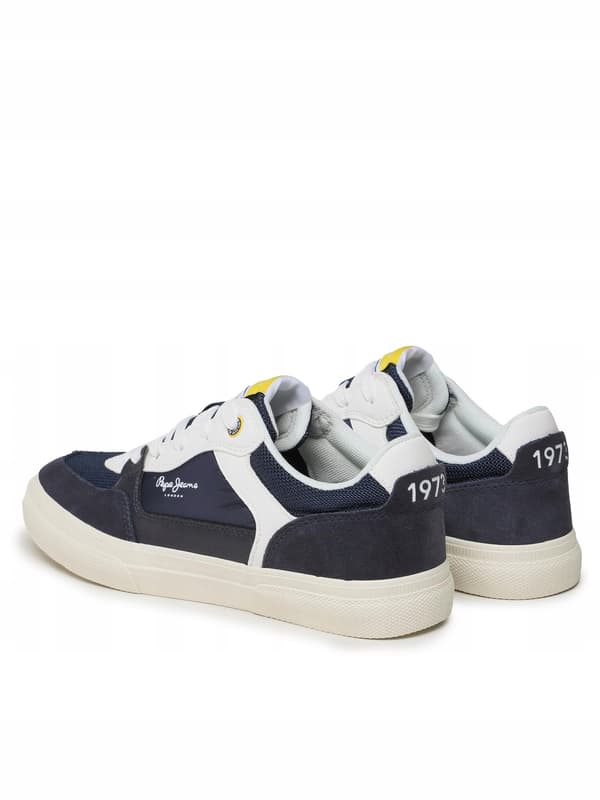 PEPE JEANS HERR MARINBLÅ LÄDERSKOR 45 AWE