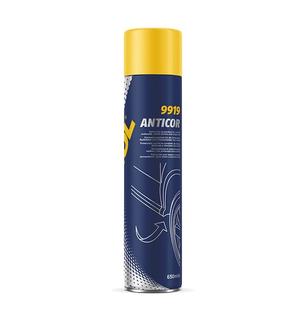 Mannol anticor schwarz 650ML - rustbeskyttelsesmiddel TIL undervognsbeskyttelse (9919) (12)