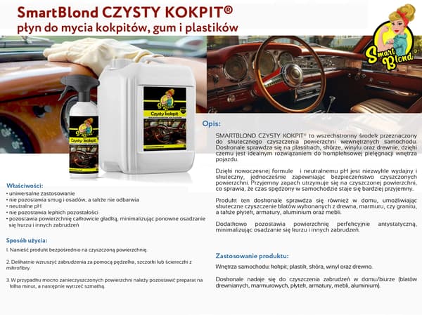 SmartBlond Clean Cockpit - cockpitrensning 500 ml