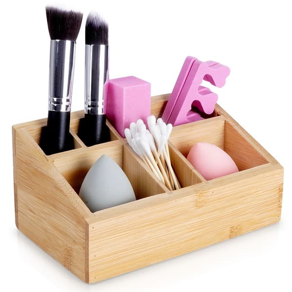 Bambus makeup-organisator 17x10x8 cm