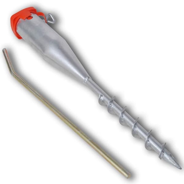 vidaXL paraplystativ 55 cm galvaniseret stål