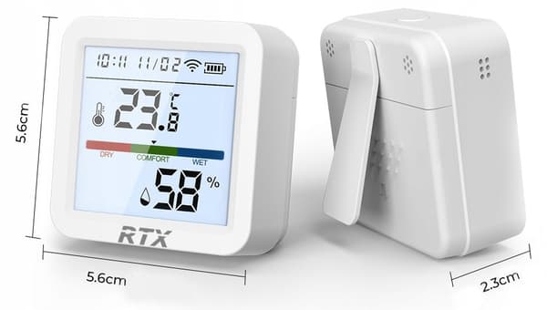 Tuya LCD WiFi temperatur- och fuktighetssensor