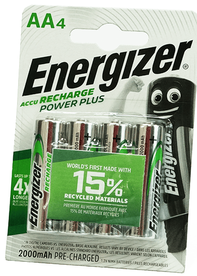 Energizer Maxi-oplader + 4x AA 2000mA genopladelige batterier