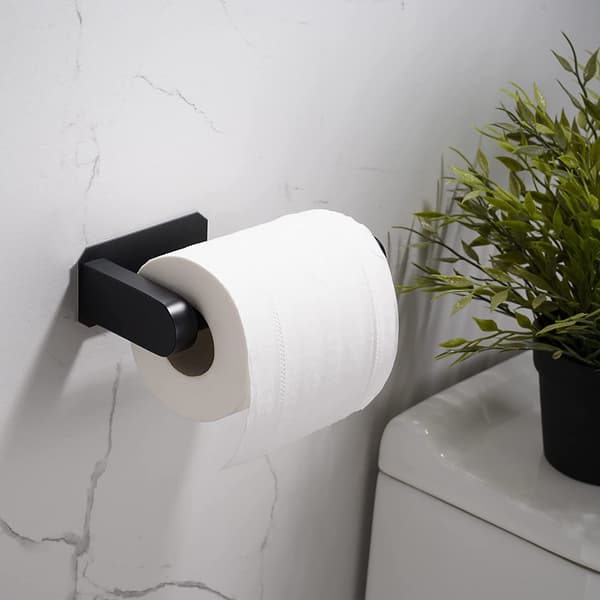 Celes svart handdukshållare i loftstil