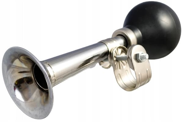Silverfärgad cykelhorn 180 mm