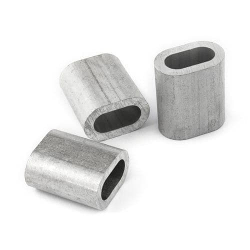 ALUMINIUMKLÄMMA FÖR STÅLKABLAR 2 MM 2 ST