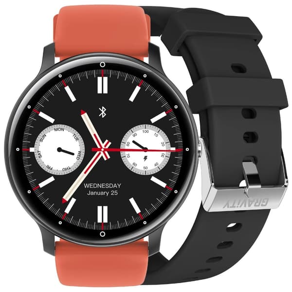 ÄLYKELLO UNISEX GRAVITY GT1-3 PRO - BLUETOOTH-PUHELUT, LISÄHIHNA (sg027c)