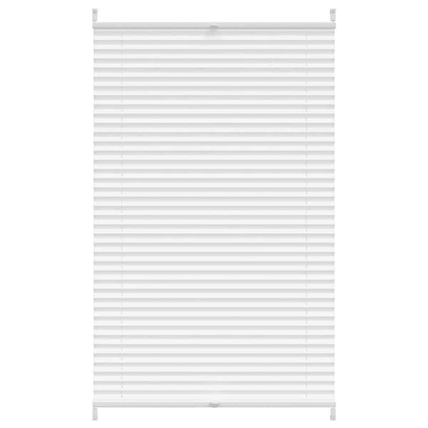 Plisserad rullgardin, vit (70x125cm).