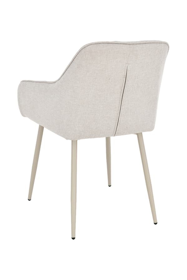 RELLO polstret lænestol, beige stof