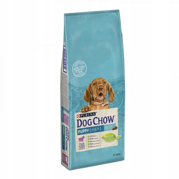PURINA DOG CHOW PUPPY torrfoder för hundar 14 kg lamm