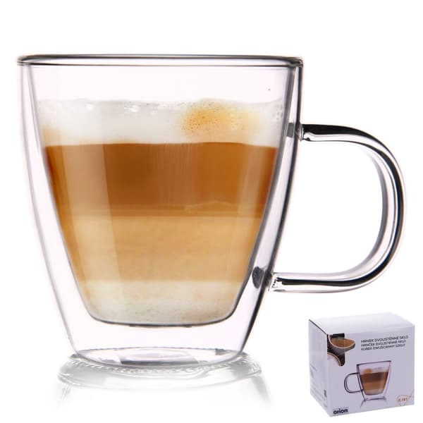 DUBBELVÄGGIGT TERMOGLAS 180ML FÖR KAFFE 127201
