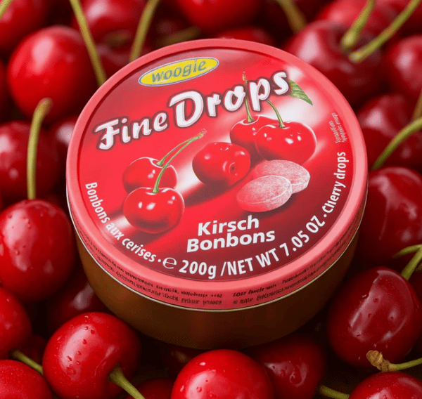 Woogie Cherry Hårdt Slik på Dåse 200g